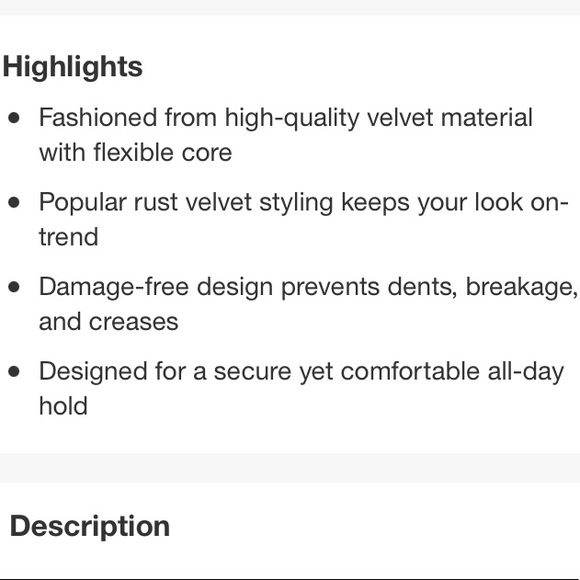 Scunci Extra Large Velvety Scrunchie In Rust Red Orange New - Picture 11 of 13